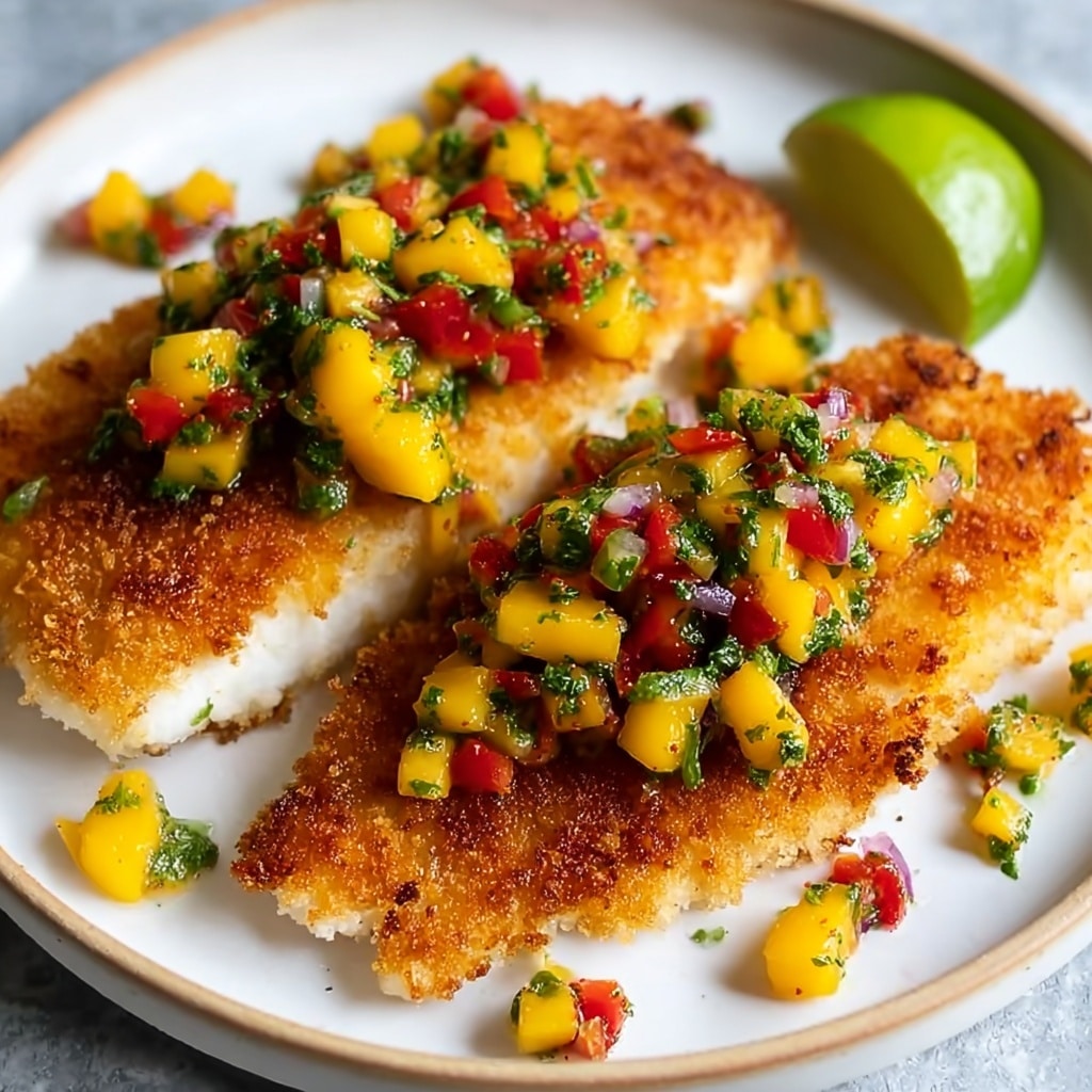 Coconut Crusted Fish with Mango Salsa Recipe