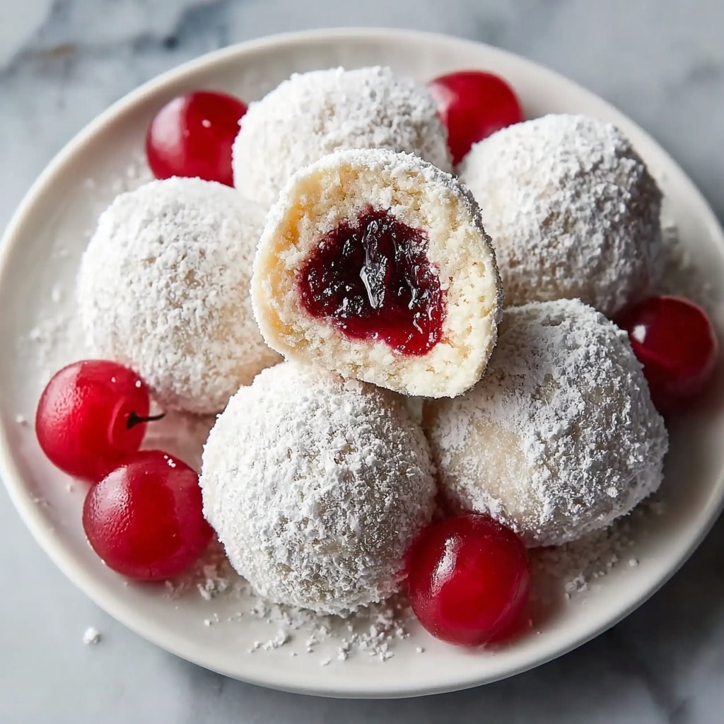 Cherry Snowball Cookies Recipe