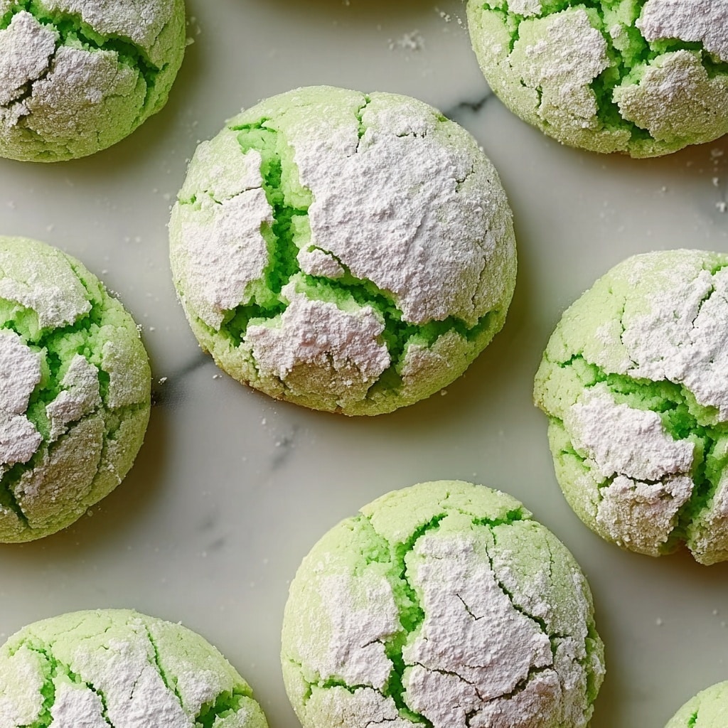 St. Patrick’s Day Crinkle Cookies Recipe - Recipe Image
