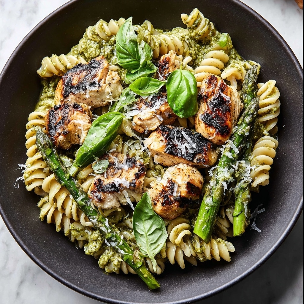 Grilled Chicken Asparagus Pasta: A Delicious and Healthy Dinner Recipe - Recipe Image