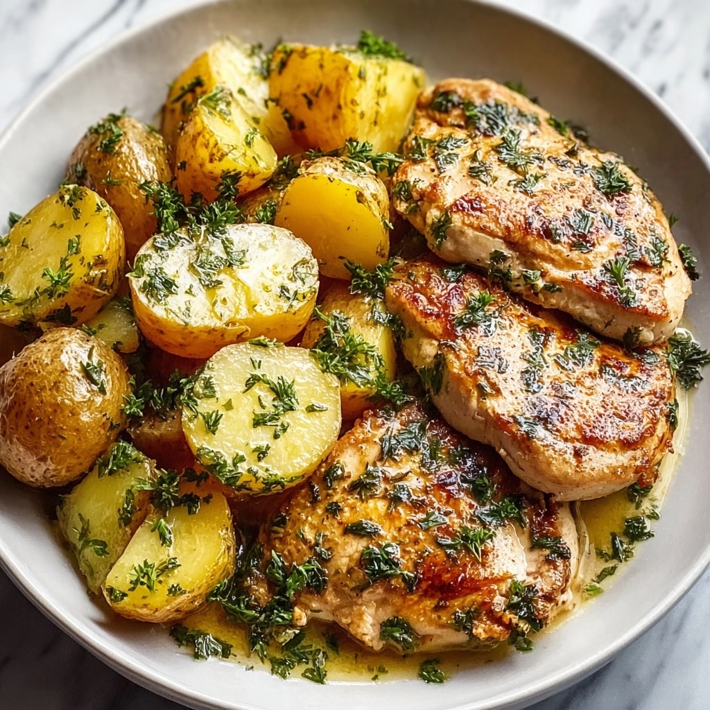 Garlic Parmesan Chicken and Potatoes Recipe
