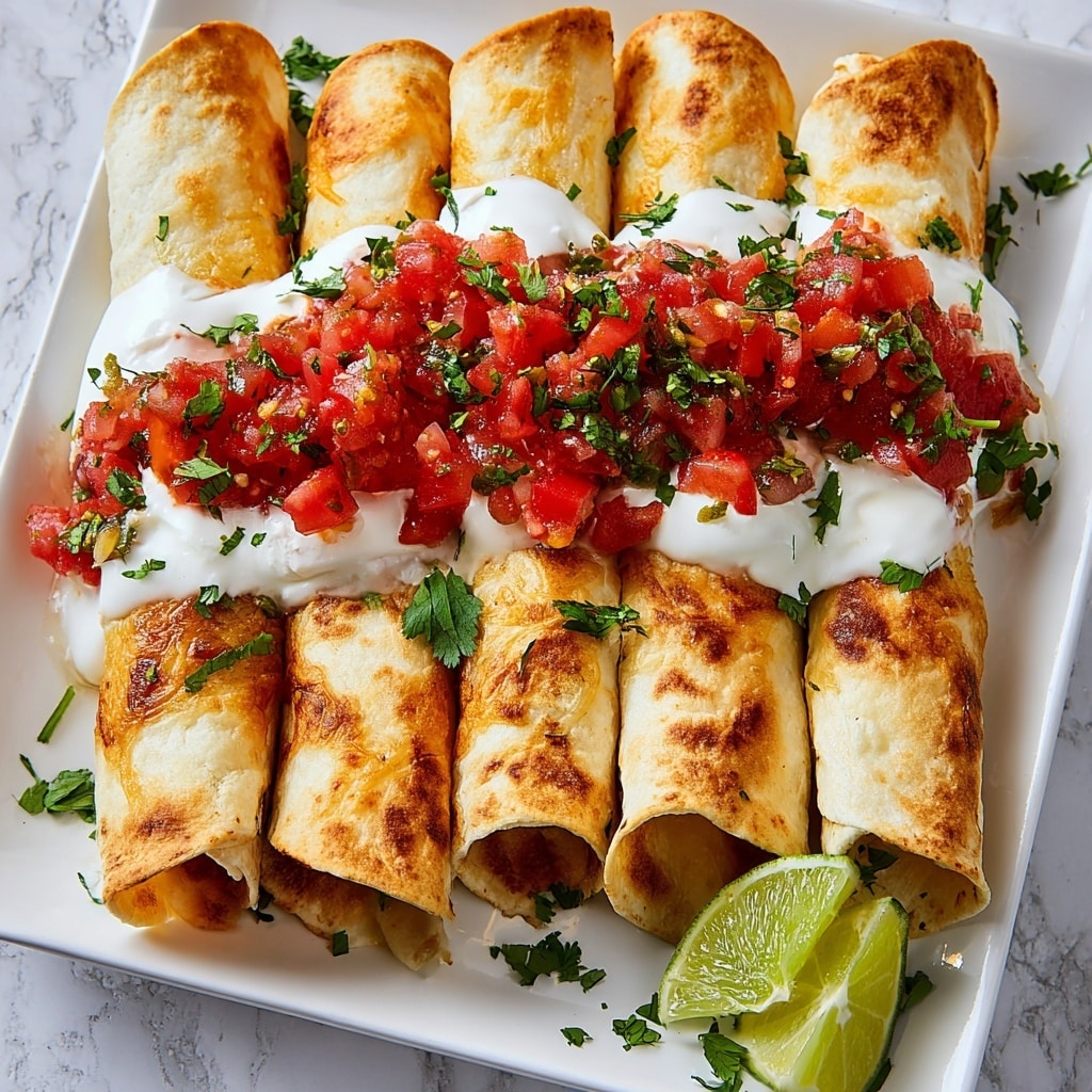 Baked Chicken Taquitos Recipe