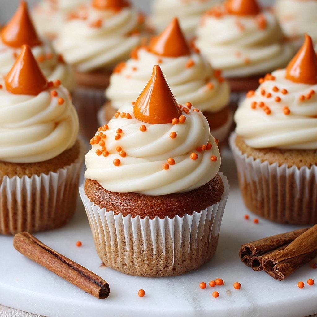 Pumpkin Cupcakes with Cream Cheese Frosting Recipe - Recipe Image