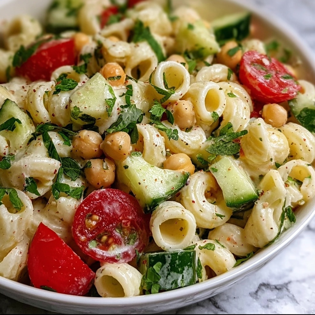 Creamy Chickpea Pasta Salad: Your New Favorite Summer Delight Recipe - Recipe Image