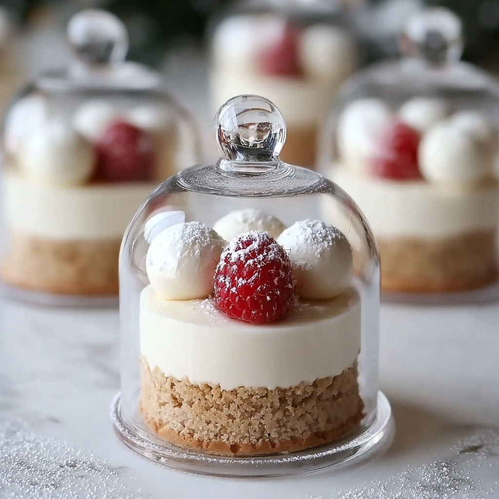 Snow Globe Cheesecake Bites: Magical Holiday Treats to Share Recipe - Recipe Image