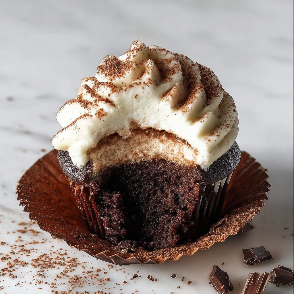 Chocolate Tiramisu Cupcakes Recipe - Recipe Image