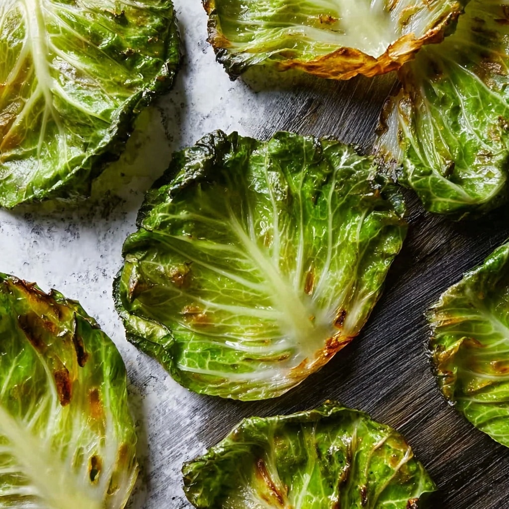 Baked Crispy Cabbage Chips Recipe - Recipe Image