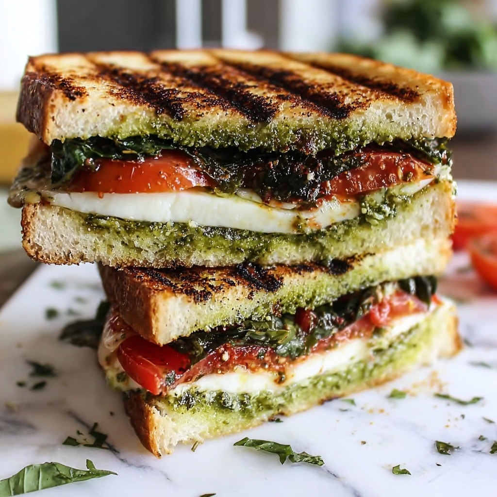 Balsamic Glazed Caprese Panini Supreme Recipe - Recipe Image