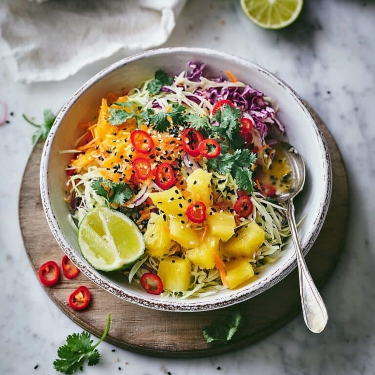 Spicy Pineapple Slaw Recipe