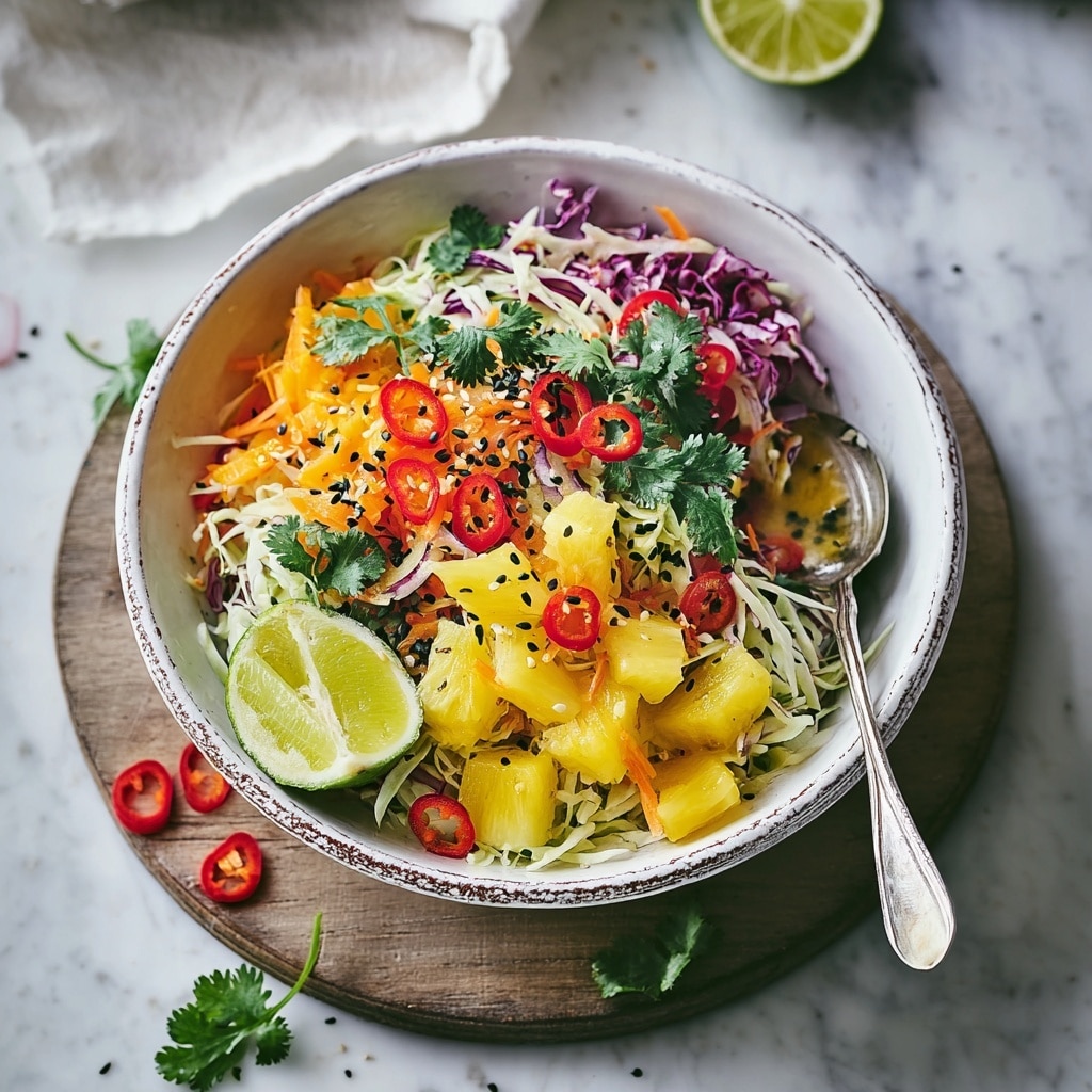 Spicy Pineapple Slaw Recipe