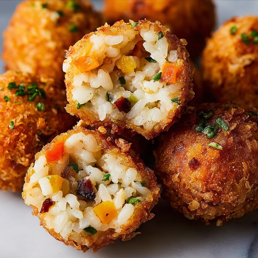 Creamy Risotto-Style Arancini with Gruyère and Marinara Dipping Sauce Recipe - Recipe Image