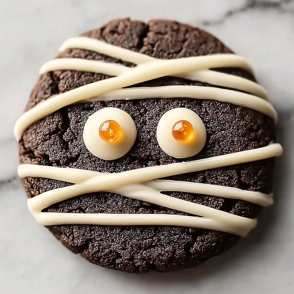 Fudgy Halloween Mummy Cookies Your Kids Will Love to Make Recipe - Recipe Image