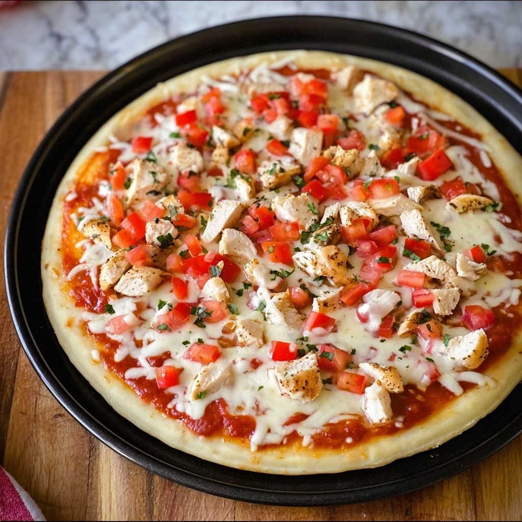 Chicken Enchilada Pizza Recipe - Recipe Image