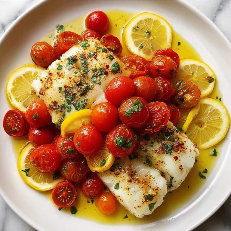 Zesty Baked Cod with Tomatoes Recipe