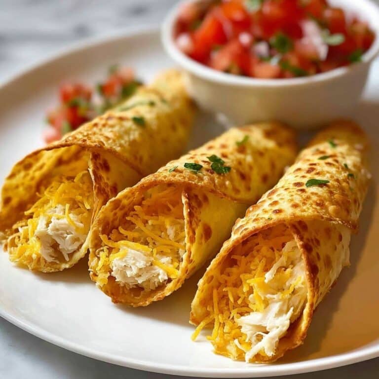 Cheesy Chicken Taquitos Recipe