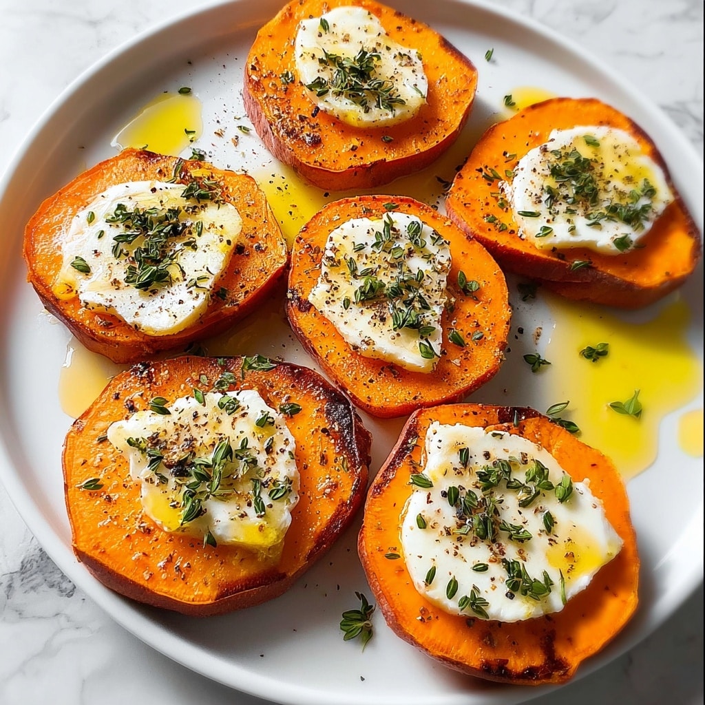 Sweet Potato Rounds with Goat Cheese: 5 Irresistible Bites Recipe - Recipe Image