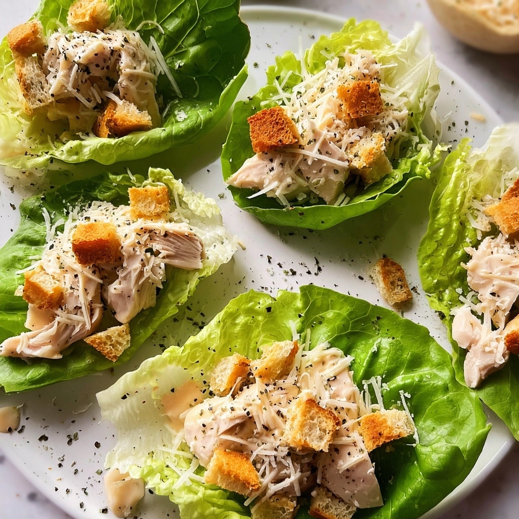 Mini Chicken Caesar Boats Recipe