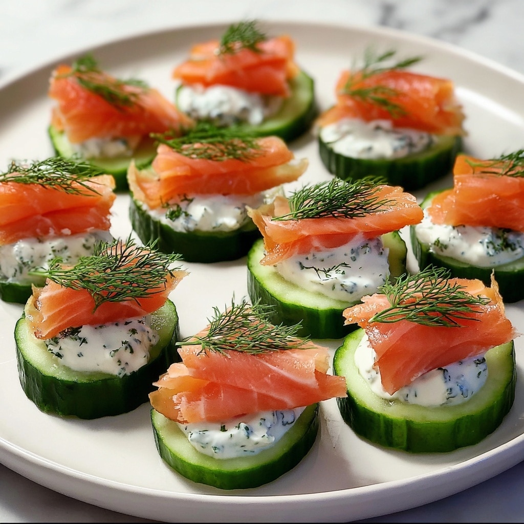 Smoked Salmon Cucumber Bites Recipe - Recipe Image
