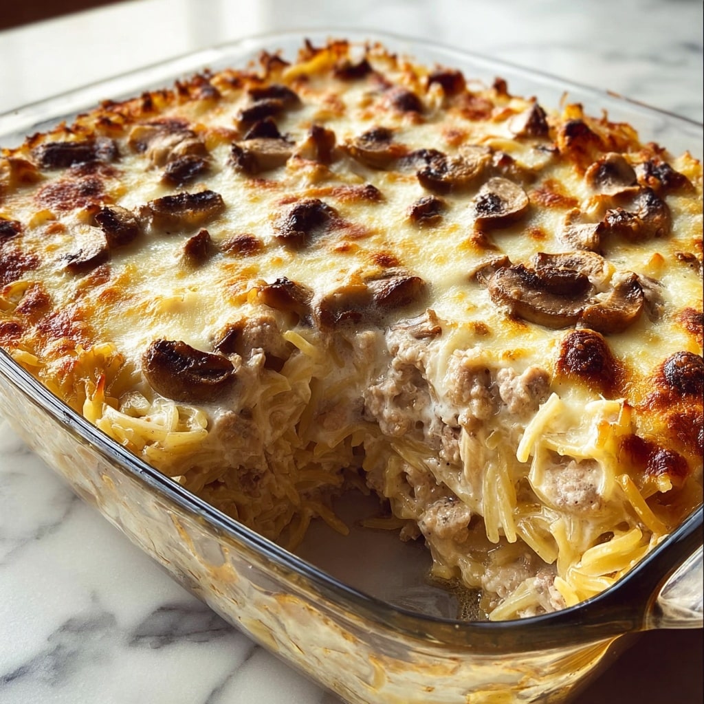 Creamy Chicken Tetrazzini casserole Recipe - Recipe Image