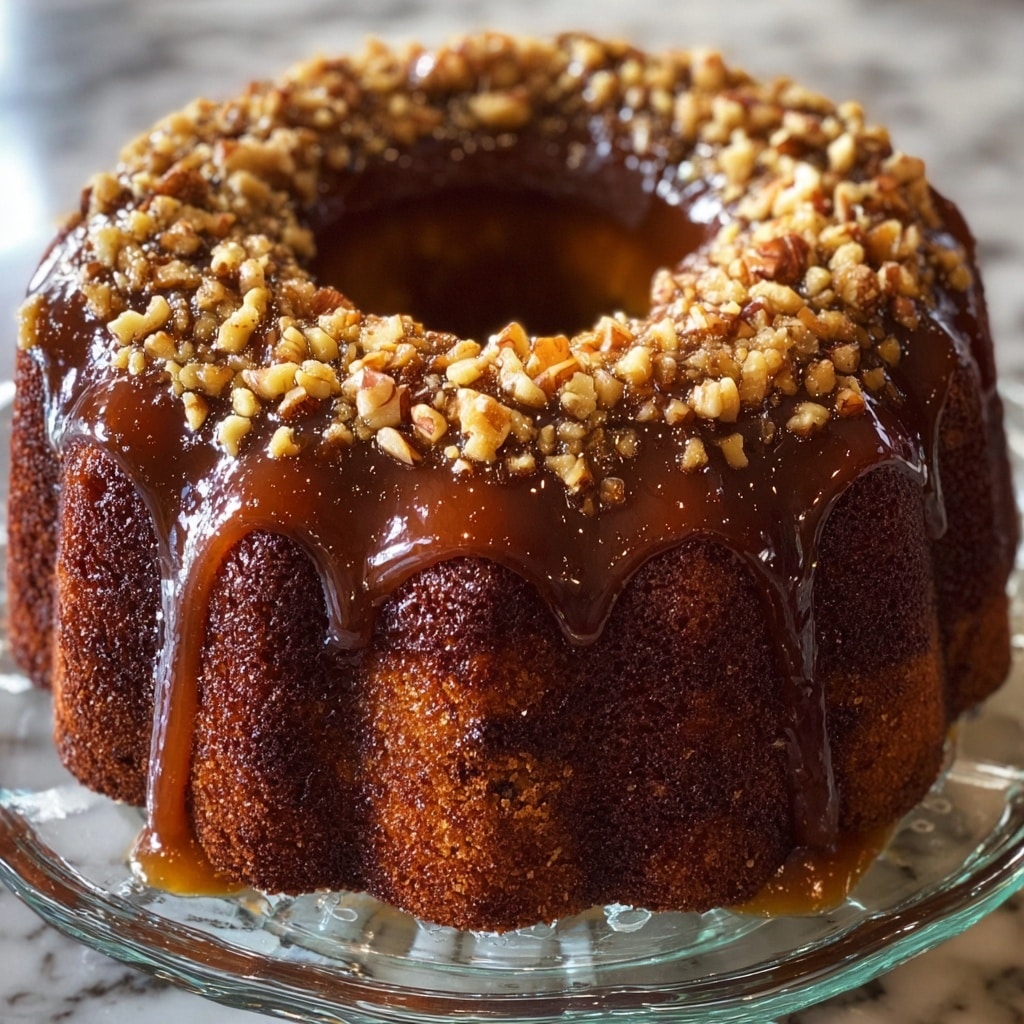 Maple Walnut Cake with Brown Sugar Glaze Recipe - Recipe Image