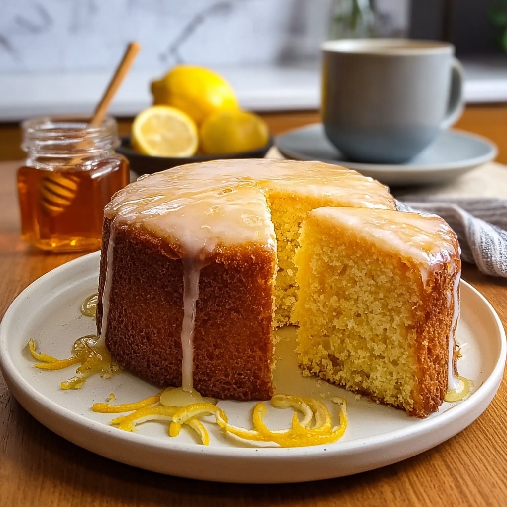 Lemon and Yogurt Semolina Cake with Honey Syrup Recipe