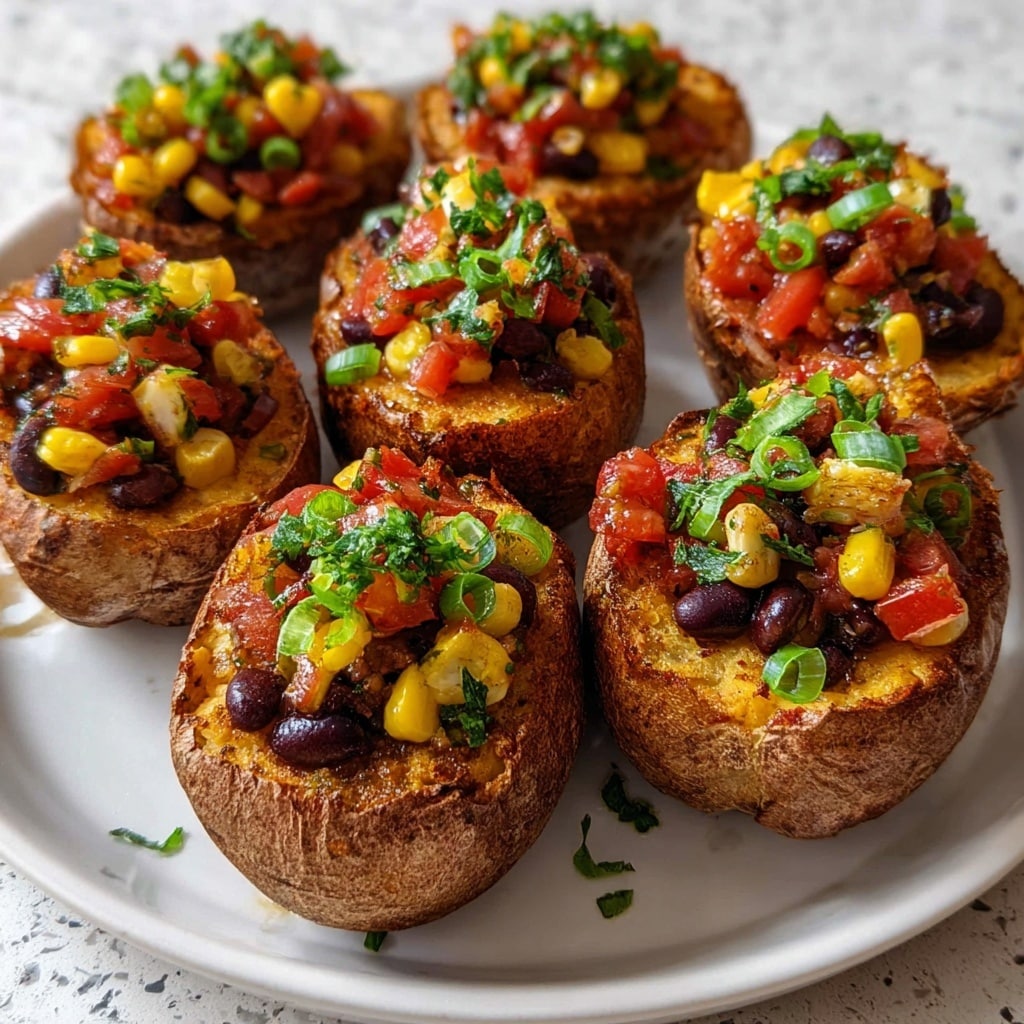 Stuffed Potato Skins Vegan Gluten-Free: 5 Irresistible Bites Recipe - Recipe Image