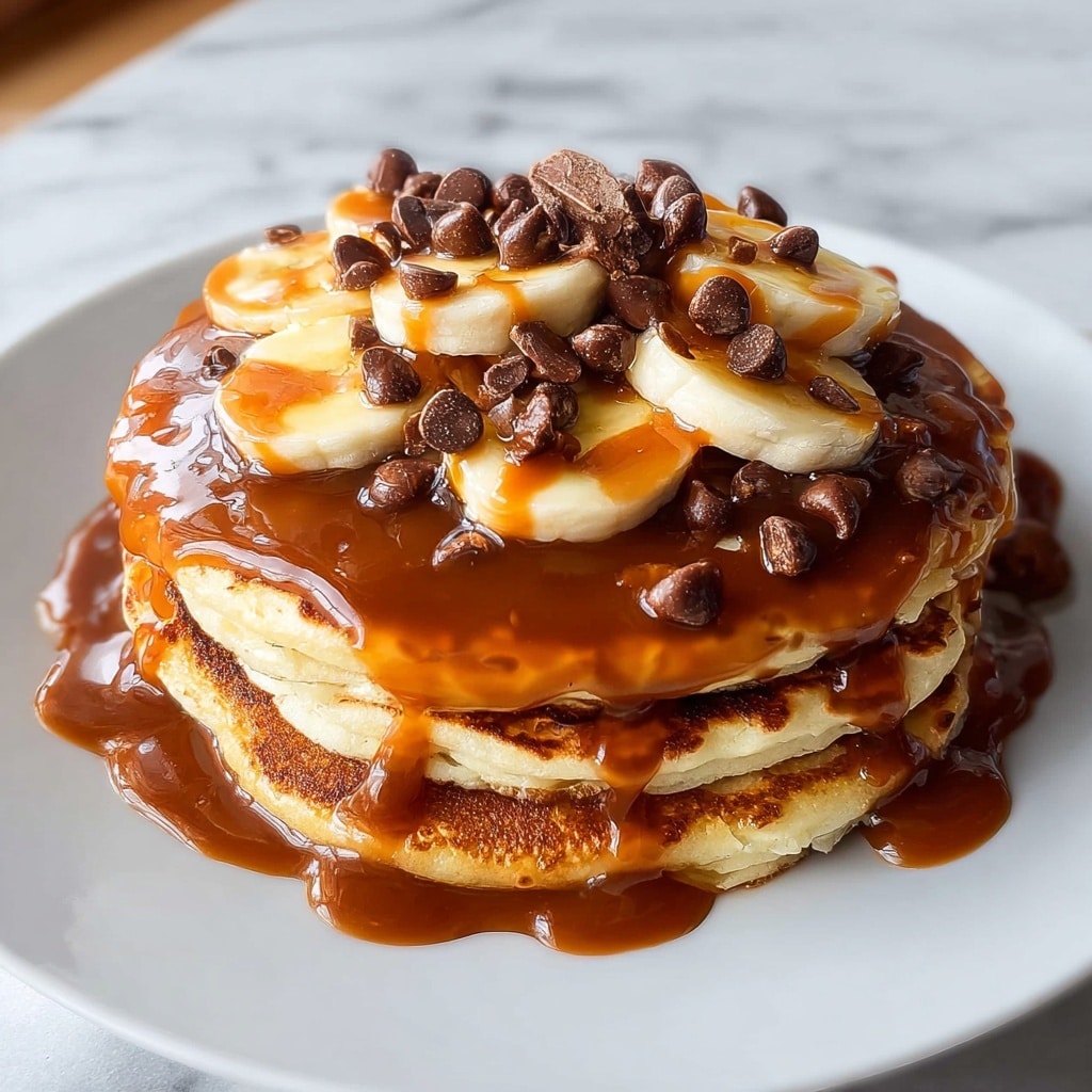 Caramel Chocolate Vegan Gluten-Free Pancakes for Joyful Mornings Recipe - Recipe Image