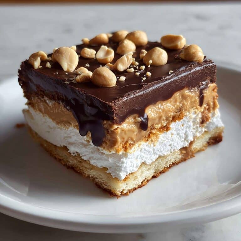 No Bake Peanut Butter Chocolate Lasagna: 5 Comforting Layers Recipe