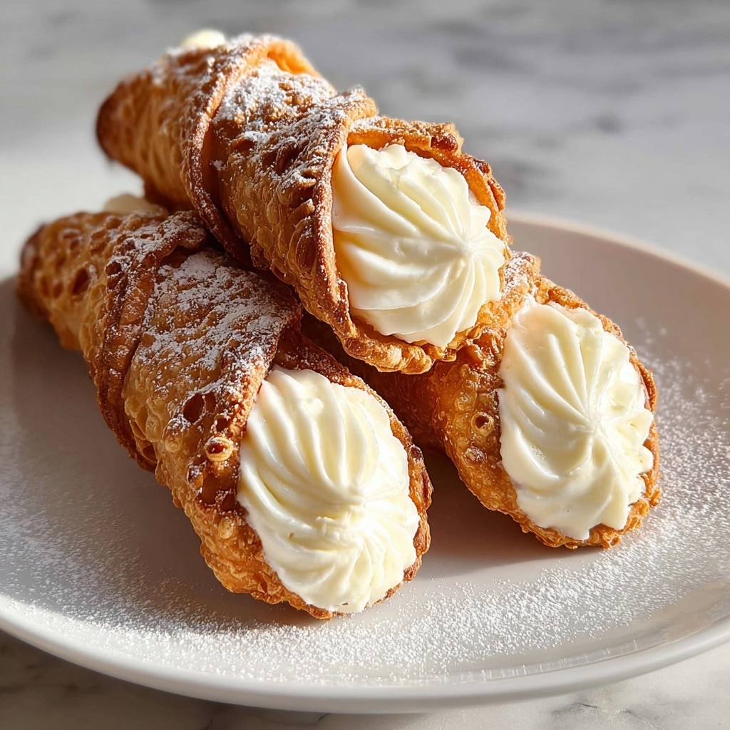 Italian Cream Stuffed Cannoncini: 7 Delightful Bites of Joy Recipe - Recipe Image