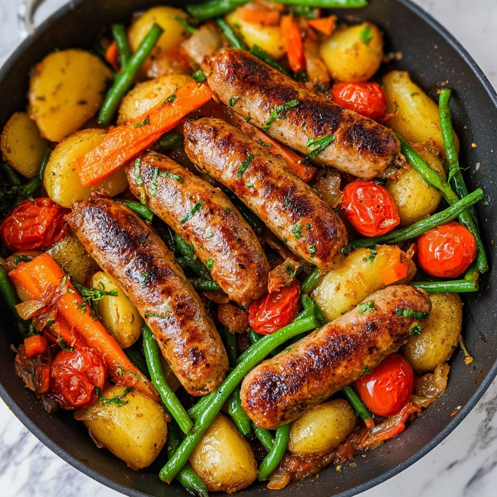 One-Pan Sausage and Vegetables Recipe - Recipe Image