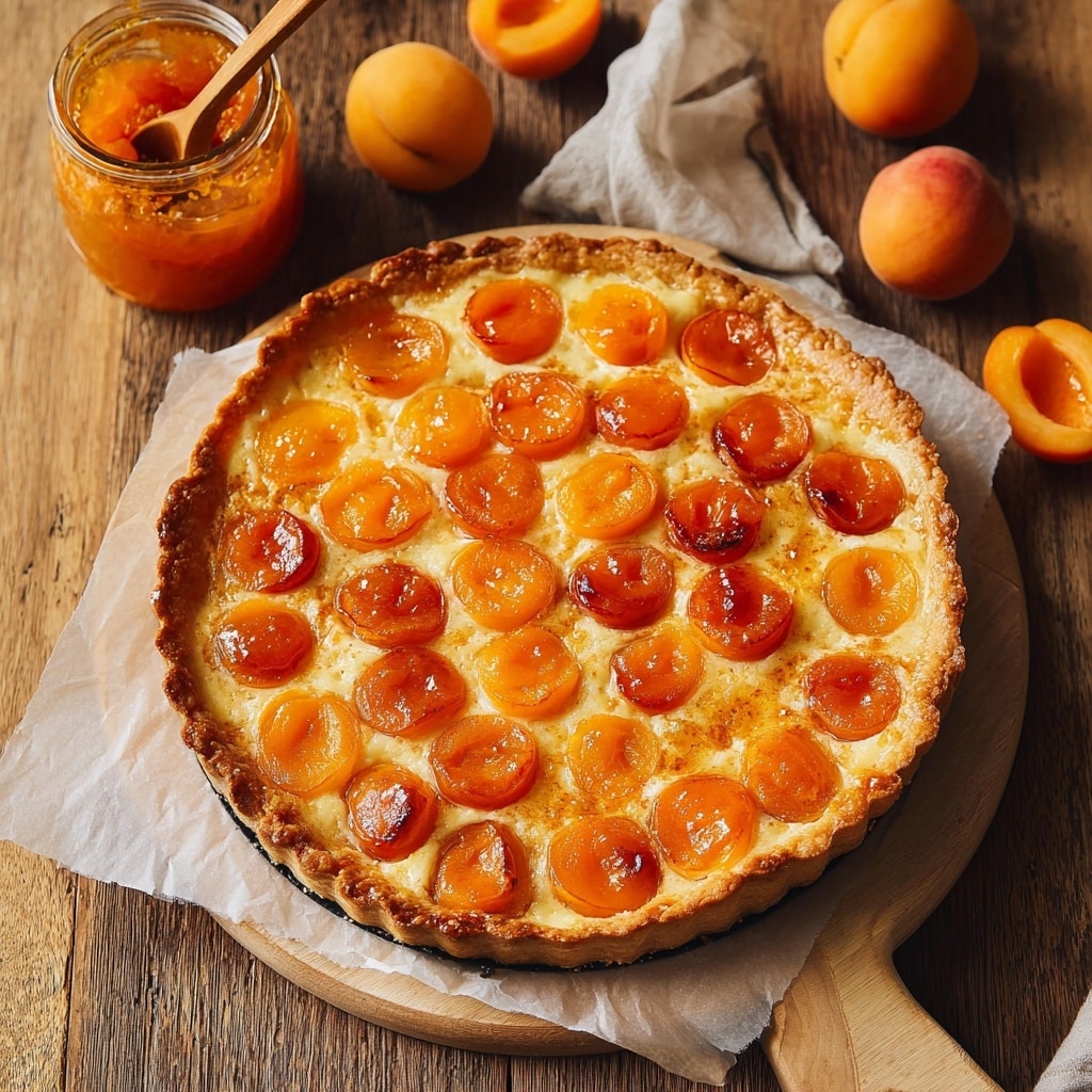 Vegan Apricot Tart with Frangipane and Golden Glaze Recipe - Recipe Image