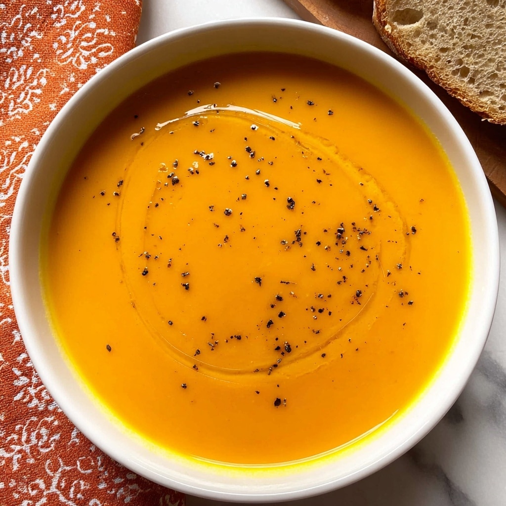 Acorn Squash Soup with Roasted Vegetables and Sour Cream Recipe - Recipe Image