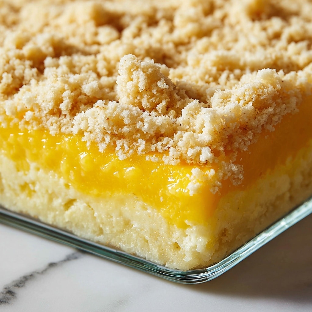 Lemon Cream Cheese Dump Cake Recipe - Recipe Image