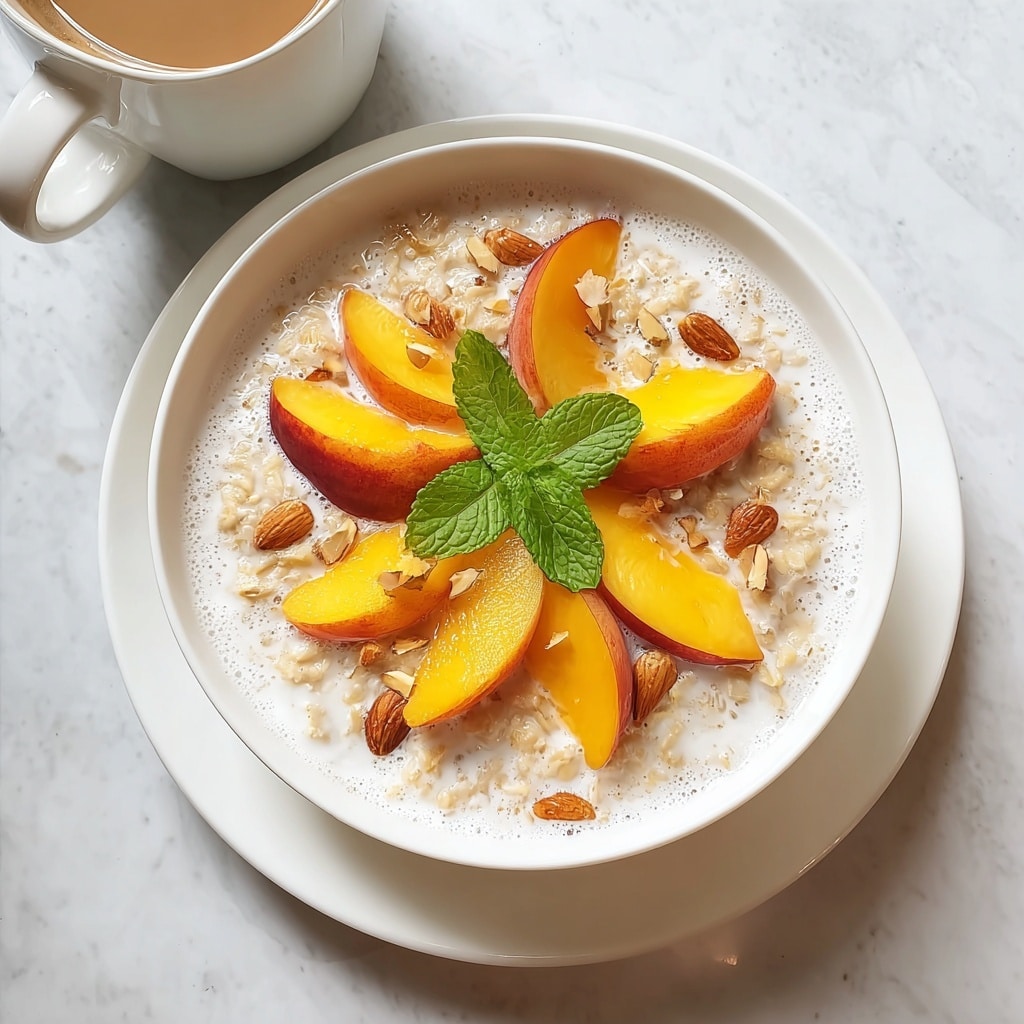Peaches & Cream Oatmeal Recipe - Recipe Image