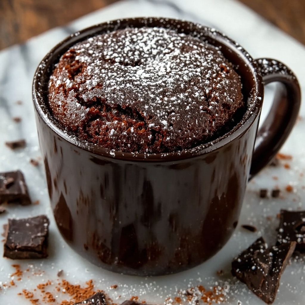 Flourless Chocolate Mug Brownie Recipe - Recipe Image