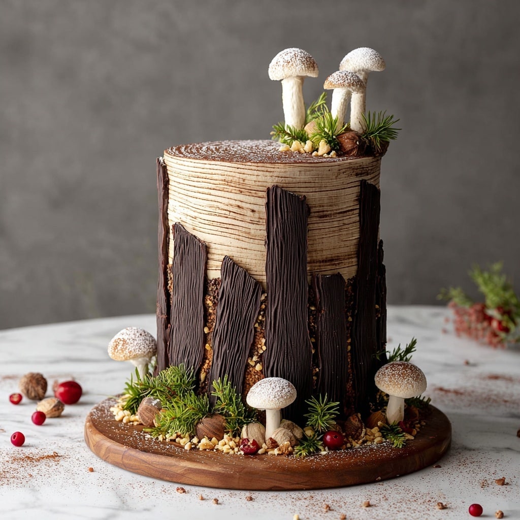 Vegan Tree Stump Cake Recipe - Recipe Image