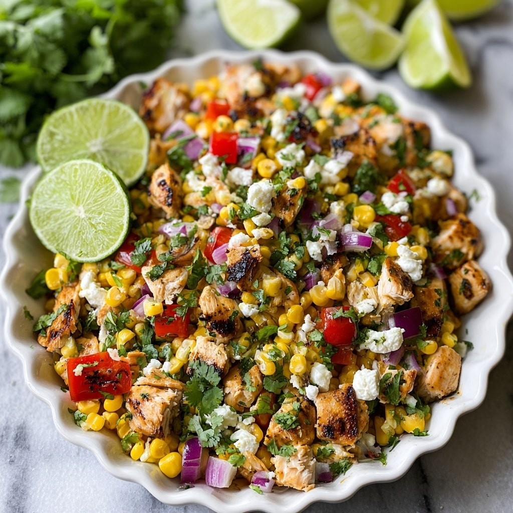 Healthy Street Corn-Inspired Chicken Salad Recipe - Recipe Image