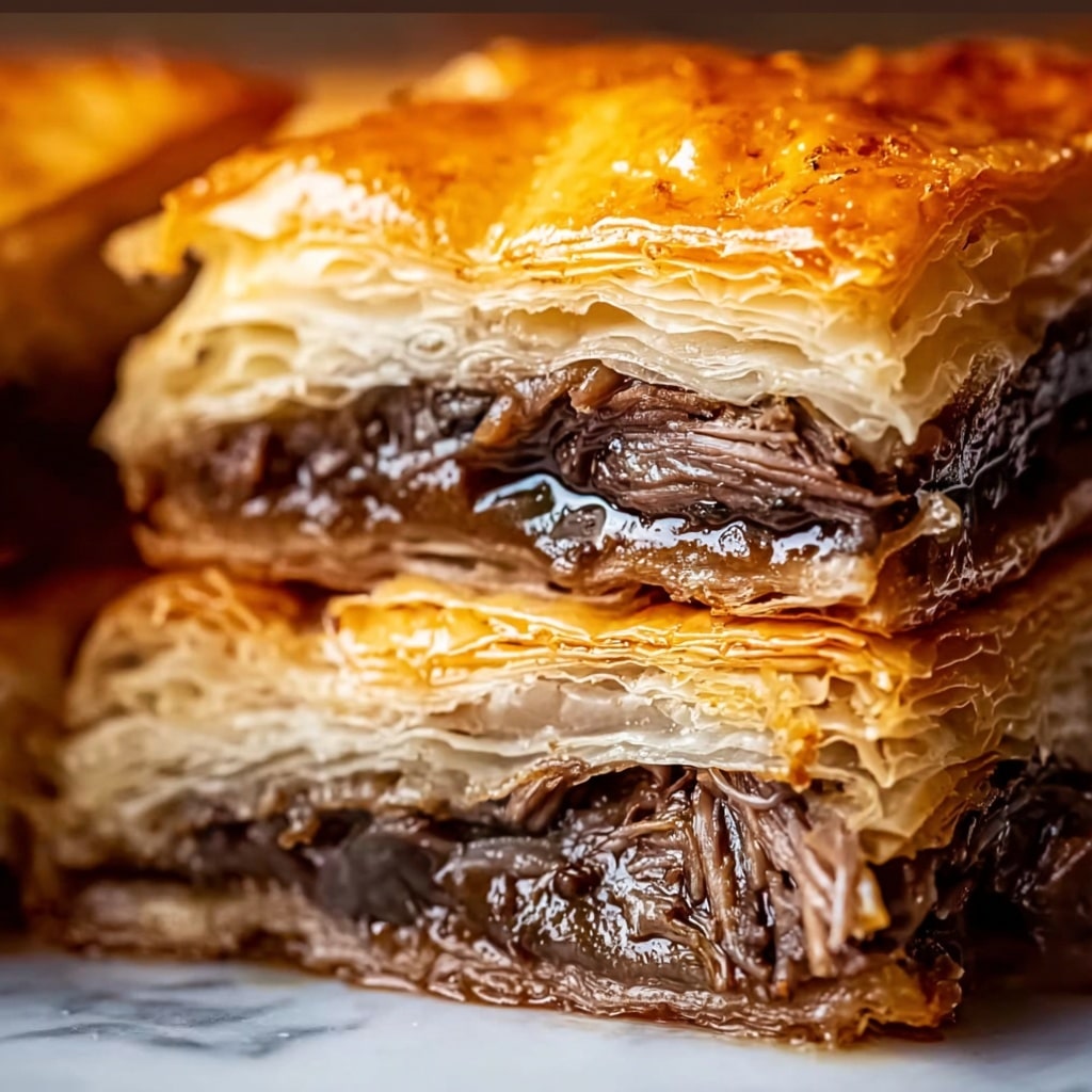 Irresistible French Dip Squares for Perfect Party Snacking Recipe - Recipe Image