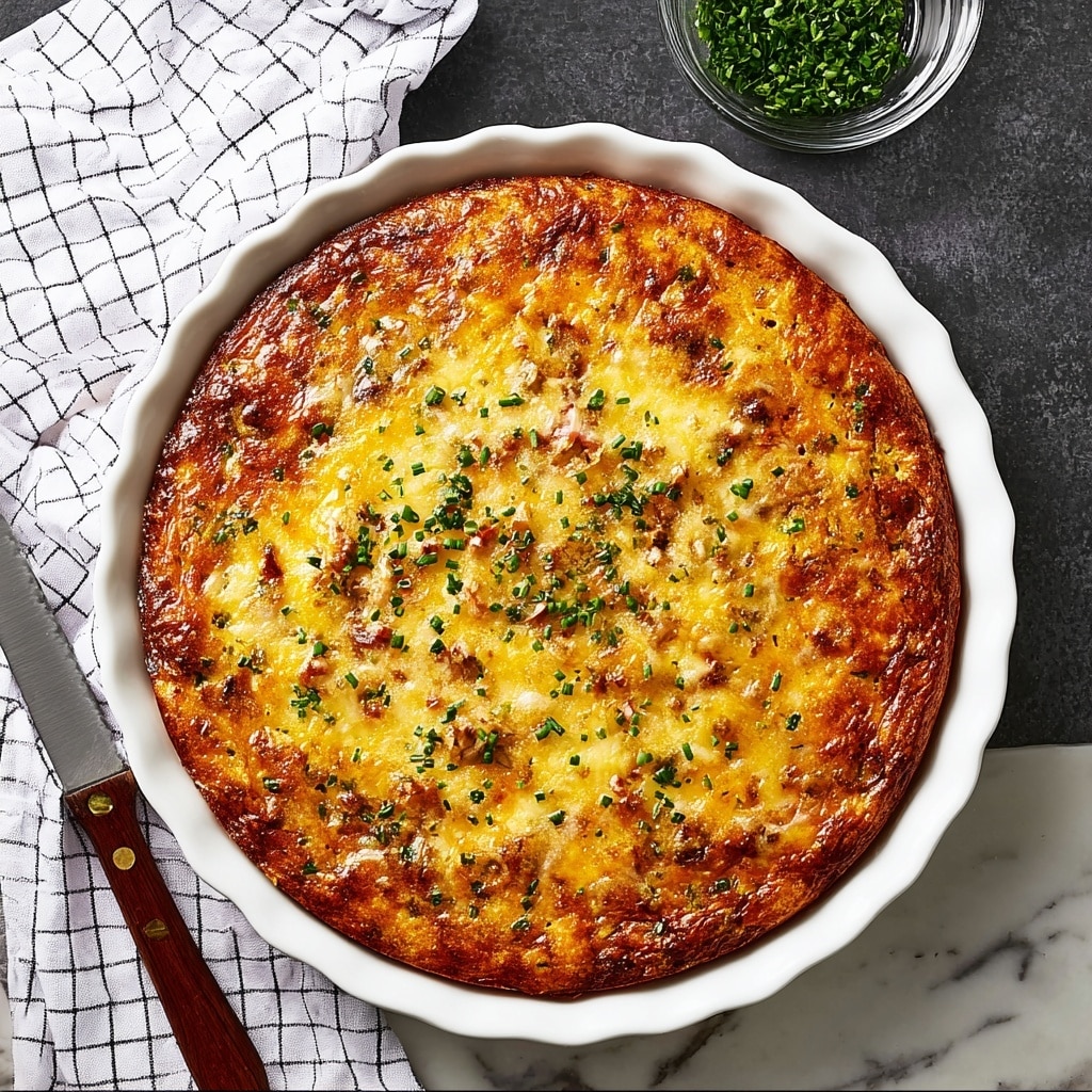 Sausage and Tater Tot Breakfast Quiche Recipe - Recipe Image