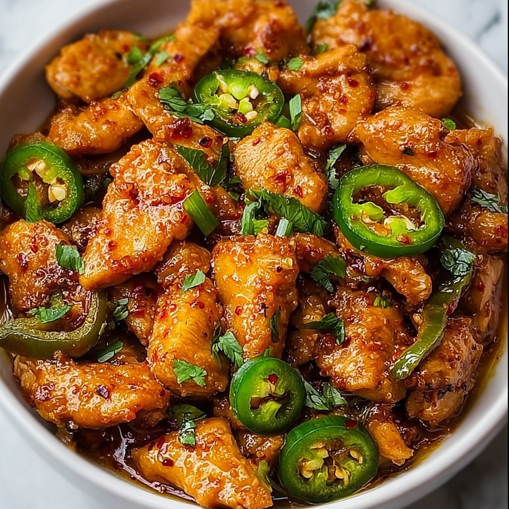 Spicy Jalapeño Chicken with Creamy Cheese Sauce Recipe - Recipe Image