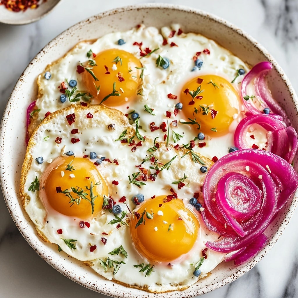 Turkish Eggs with Garlic Yogurt and Spicy Paprika Drizzle Recipe - Recipe Image
