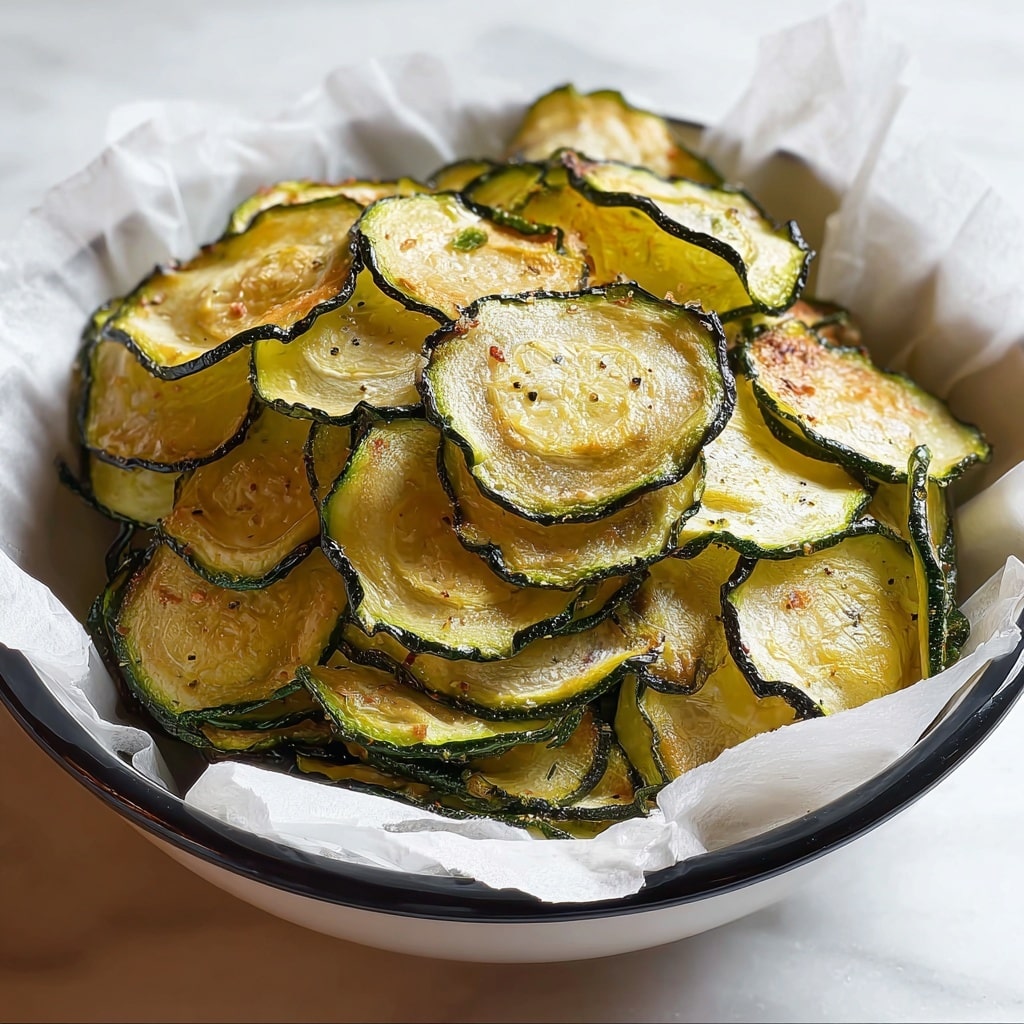 Salt and Vinegar Zucchini Chips Recipe - Recipe Image