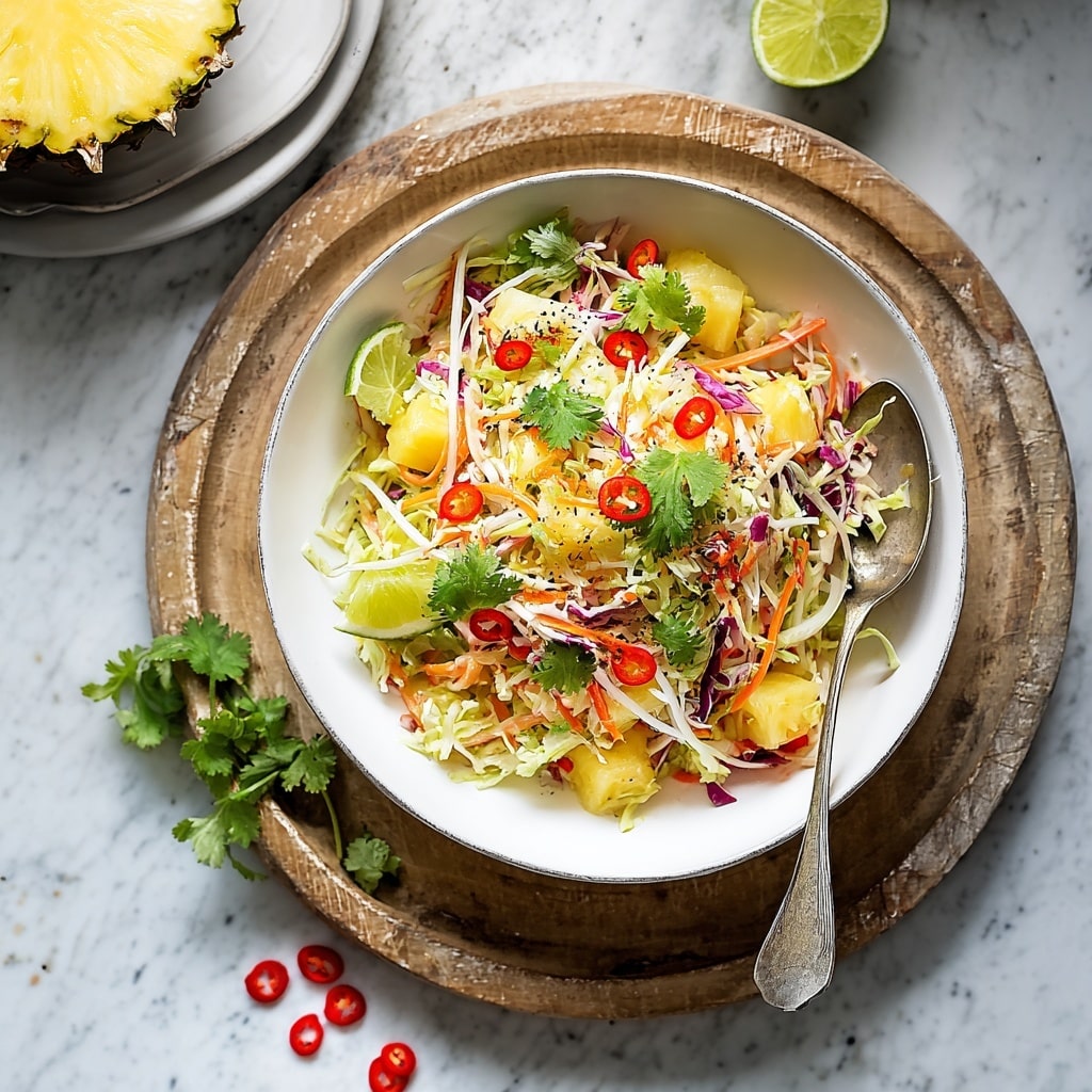 Spicy Pineapple Slaw Recipe - Recipe Image