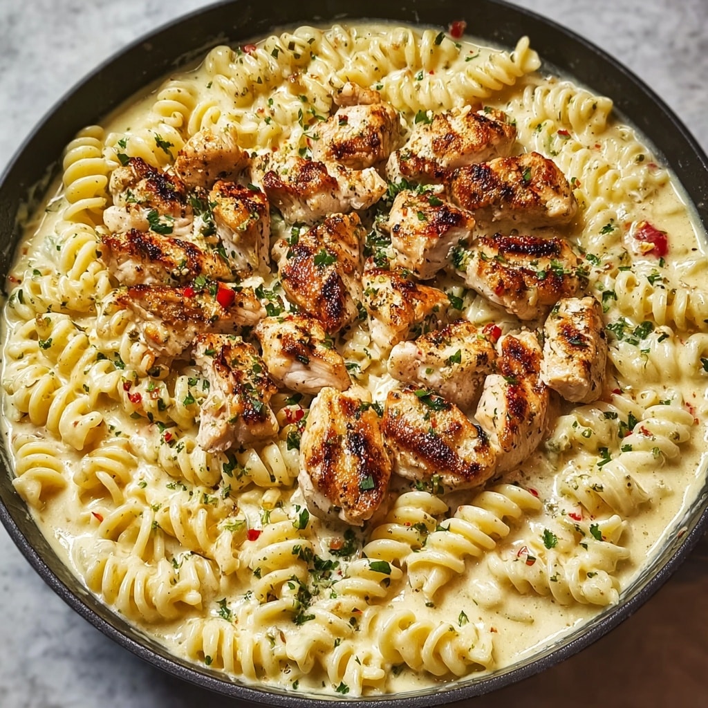 Creamy Garlic Parmesan Chicken Pasta Recipe - Recipe Image