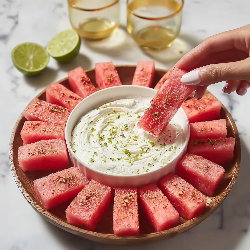 Watermelon Fries with Coconut Lime Dip Recipe - Recipe Image