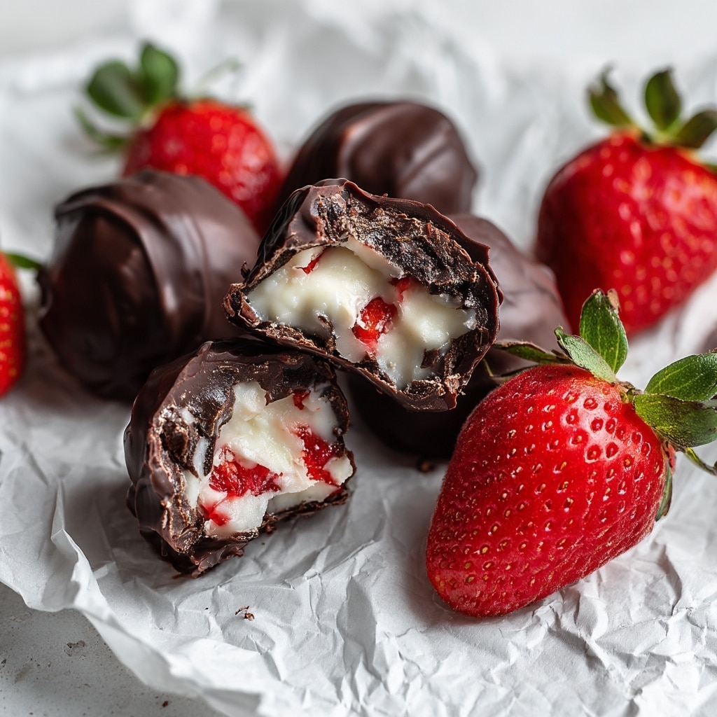Chocolate-Covered Strawberry Yogurt Clusters Recipe - Recipe Image