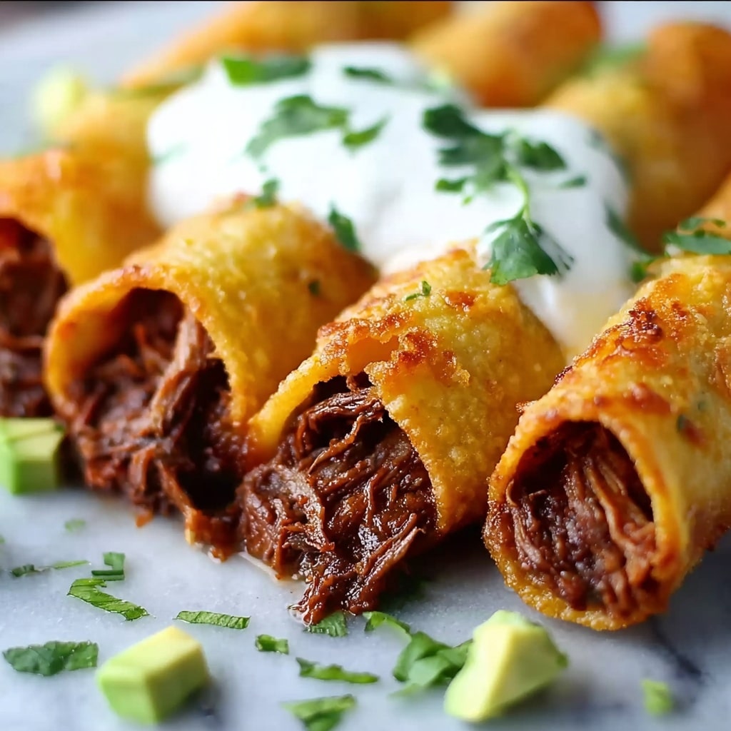 Crispy Beef Flautas Recipe - Recipe Image