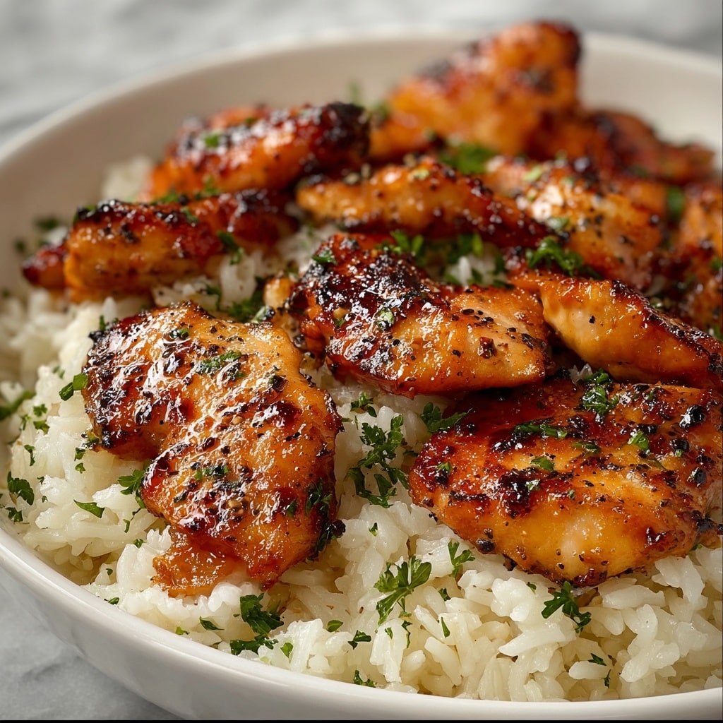 Chicken Scampi with Garlic Parmesan Rice Recipe - Recipe Image