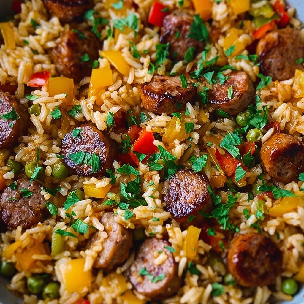Cajun Sausage and Rice Skillet Recipe - Recipe Image
