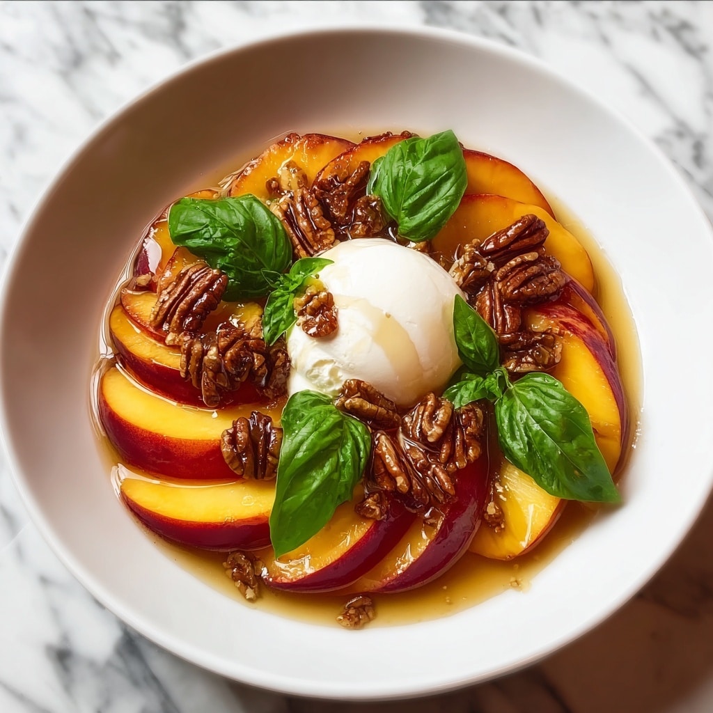 Peach & Burrata Caprese Recipe - Recipe Image